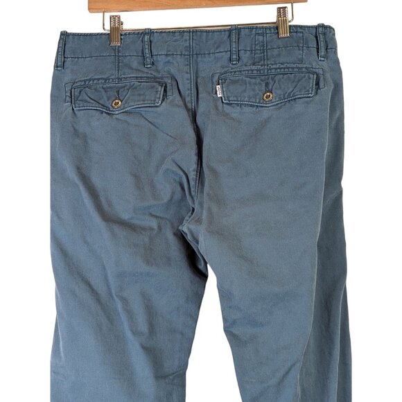Levi Strauss Jeans Men size 36 by 32 Blue Chino Pants Pockets Classic Timeless - Picture 7 of 12